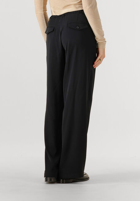 Zwarte SUMMUM Wijde broek TROUSERS WIDE FLUID - large