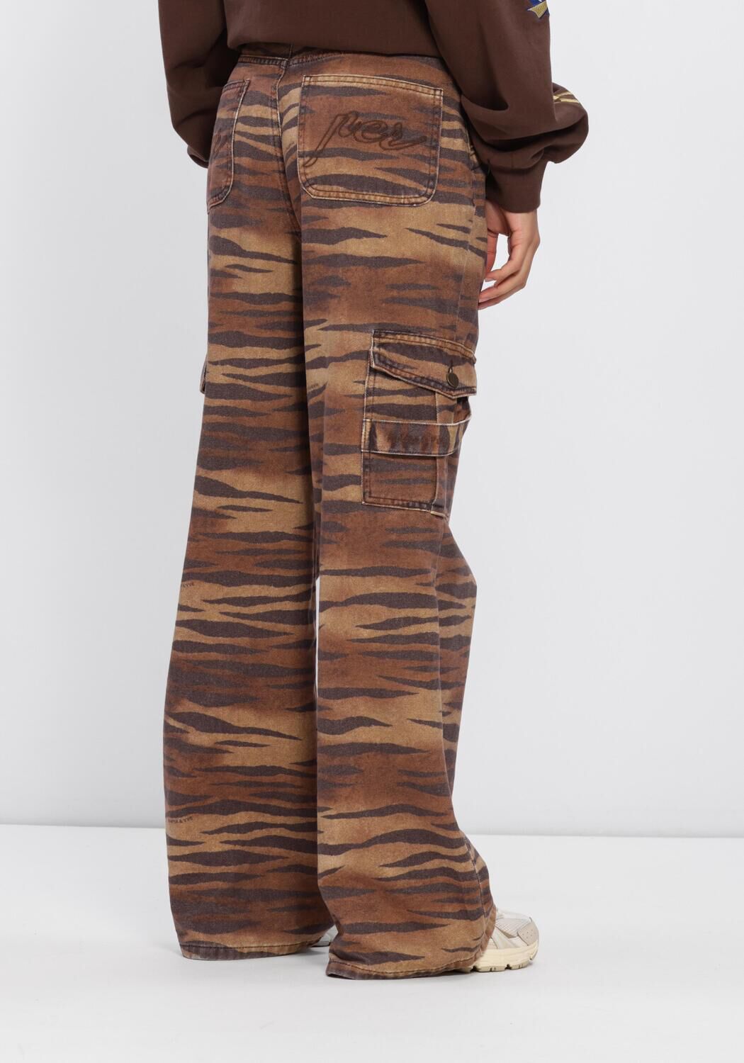 Bruine HARPER & YVE Wijde broek STELLA-PA - large