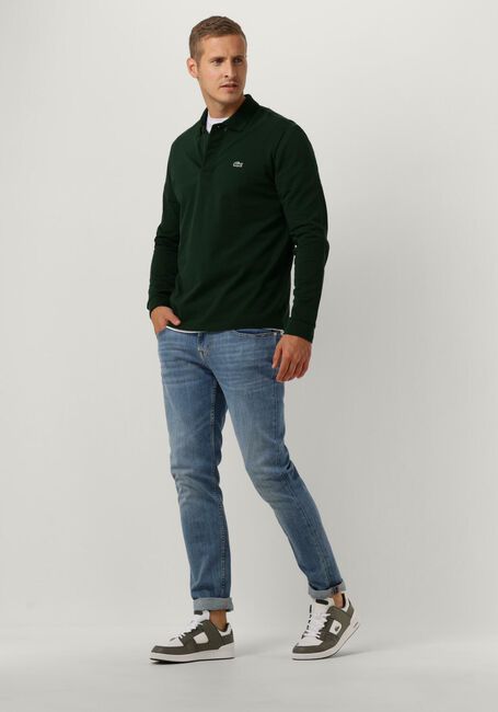 Donkergroene LACOSTE Polo 1HP2 MEN LONG SLEEVED BEST POLO - large
