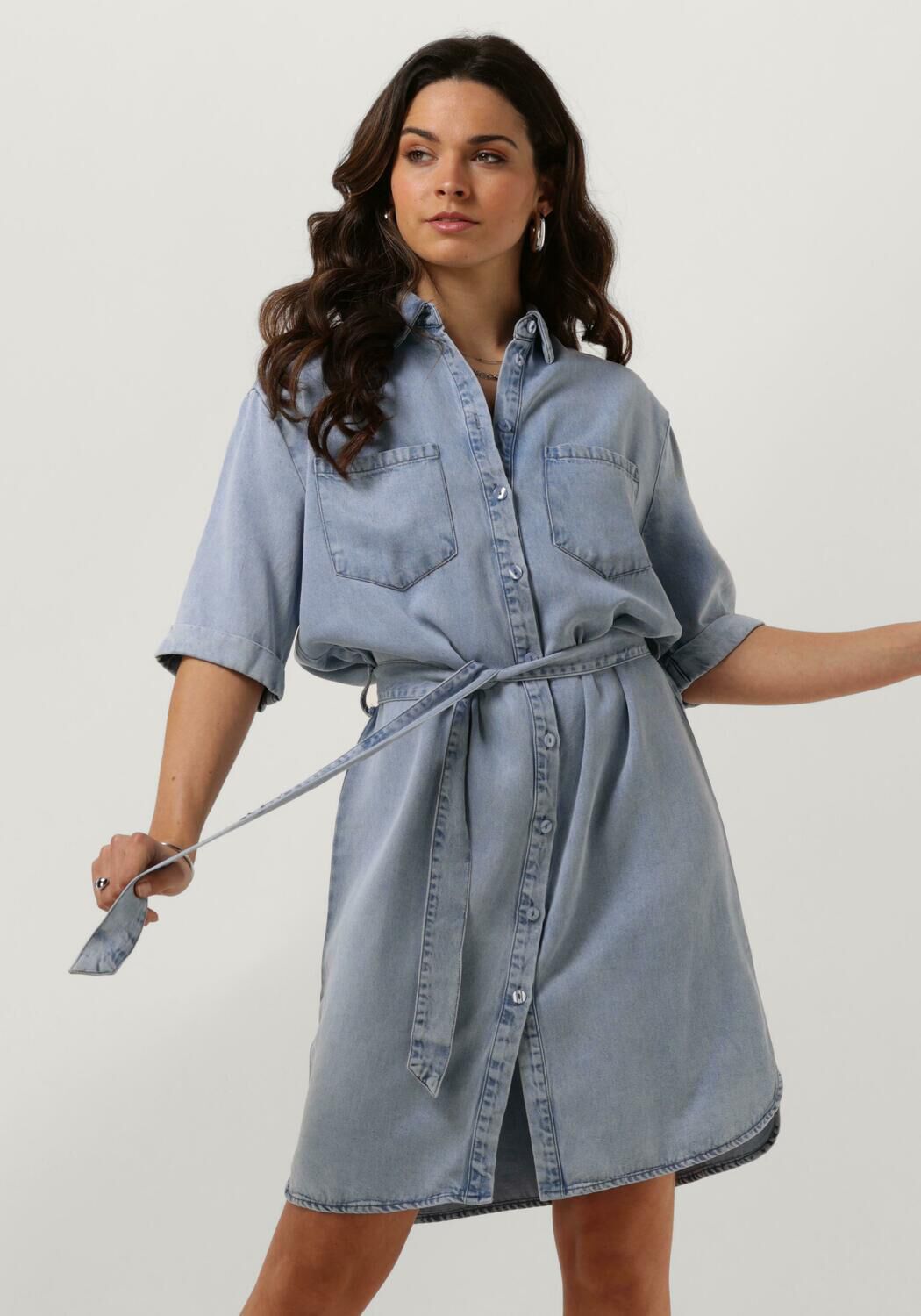 Freebird Blauwe Elegante Jurk Dallah Blue Dames