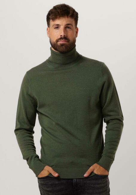 Donkergroene CALVIN KLEIN Coltrui MERINO TURTLE NECK - large