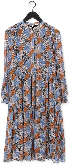 Blauwe SECOND FEMALE Midi jurk ITEA DRESS - large