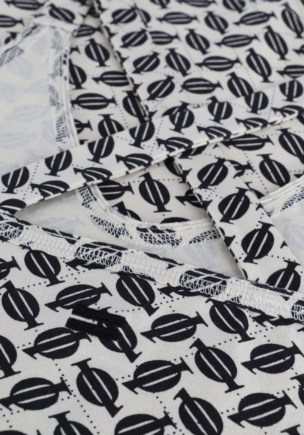 Beige 10DAYS Top WRAPPER MONOGRAM - large