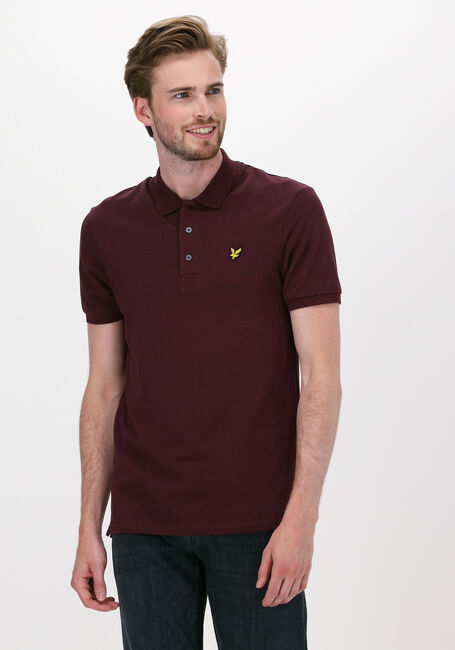 Bordeaux LYLE & SCOTT Polo PLAIN POLO SHIRT - large