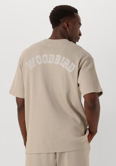 Zand WOODBIRD T-shirt WBBAINE WAFFEL TEE - large