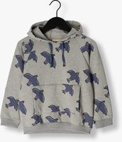 Grijze CARLIJNQ Sweater FREE LIKE A BIRD - HOODIE SWEATER - medium