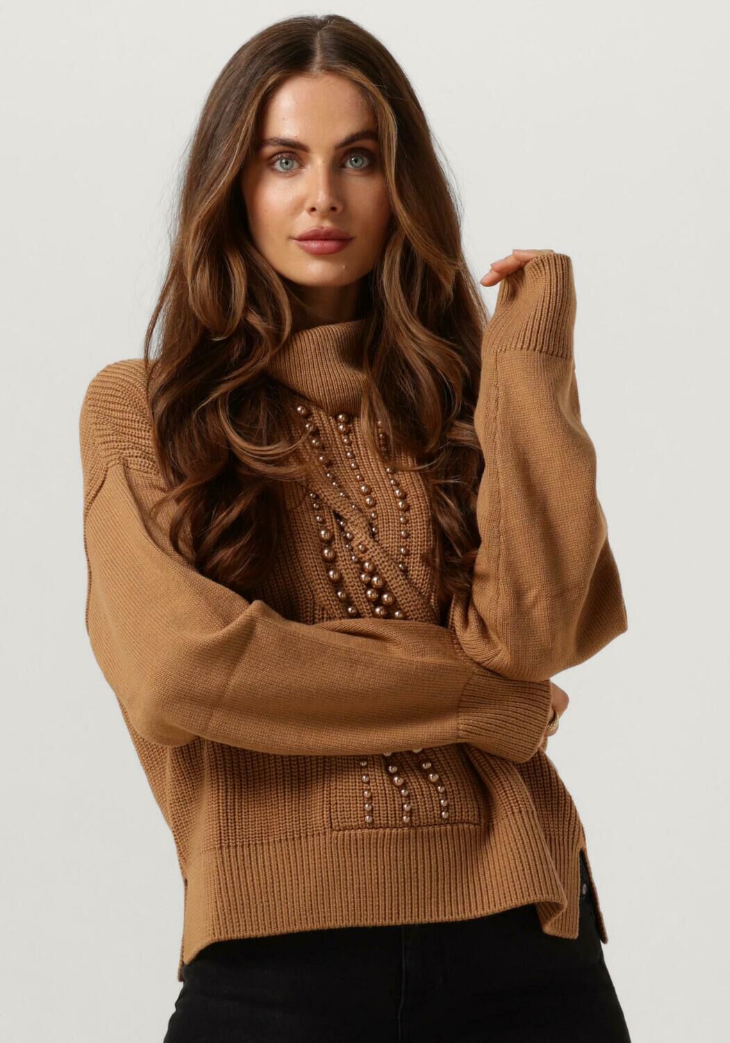 camel liu jo trui maglia chiusa m l d vita perle