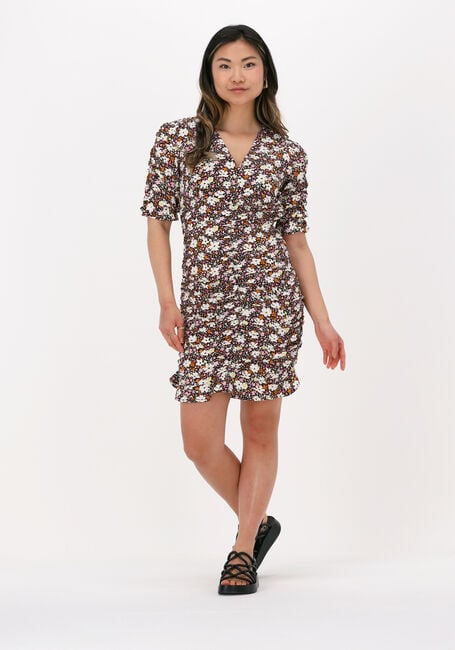 Lichtroze COLOURFUL REBEL Mini jurk PEYTON MIMIFLOWER SMOCH DRESS - large