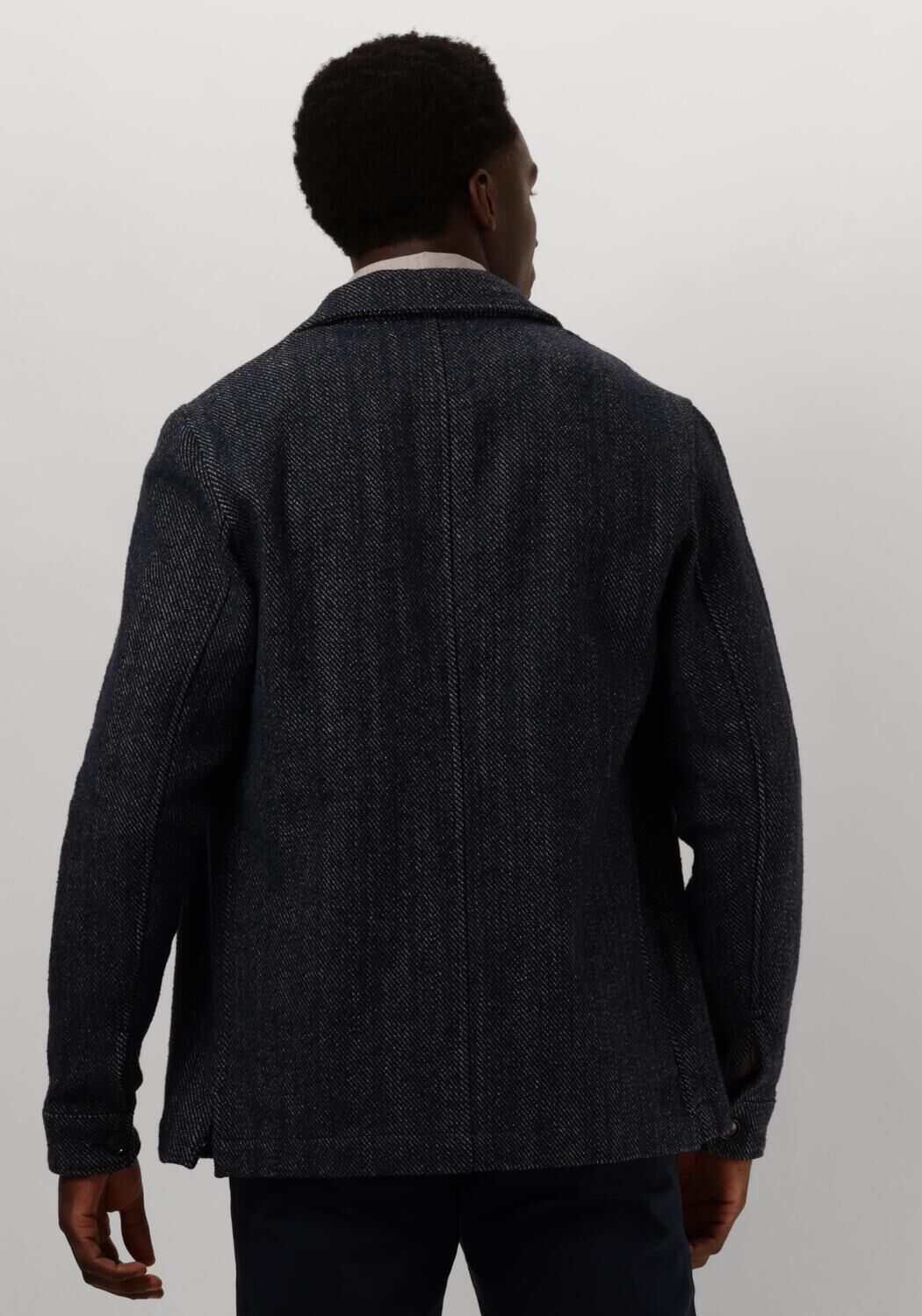 PROFUOMO Heren Overshirts Overshirt Twill N Donkerblauw