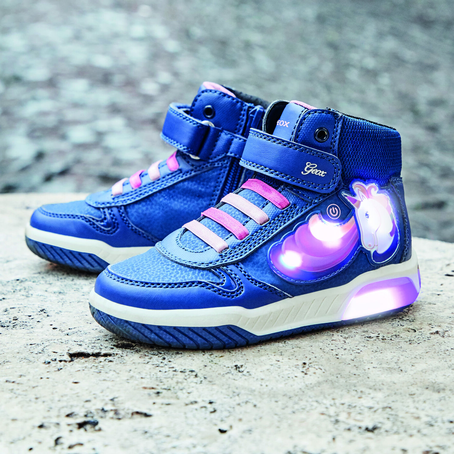 Blauwe GEOX Hoge sneakers J94ASB - large