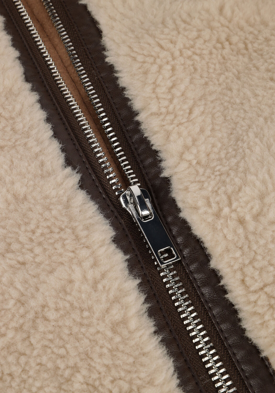 Gebroken wit EDITED Teddy jas ARIANA JACKET - large