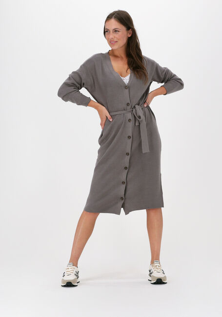 Taupe MSCH COPENHAGEN Midi jurk INETA RACHELLE LONG CARDIGAN - large