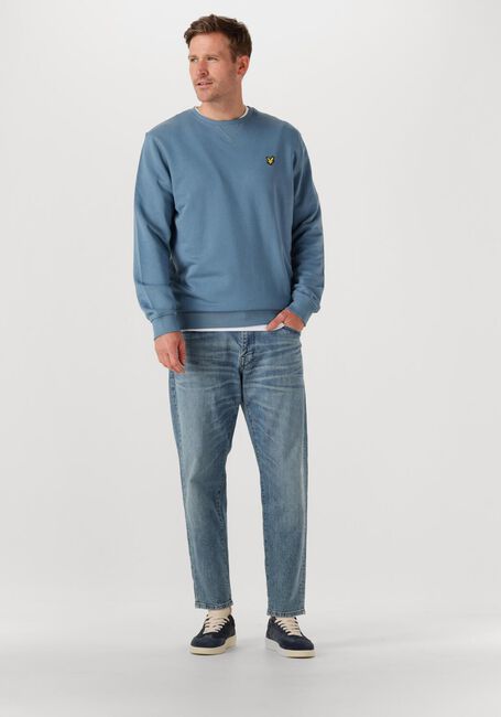 Blauwe LYLE & SCOTT Trui CREW NECK SWEATSHIRT - large