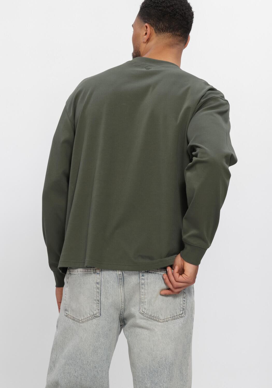Donkergroene PURE PATH T-shirt INITITIALS POCKET - large