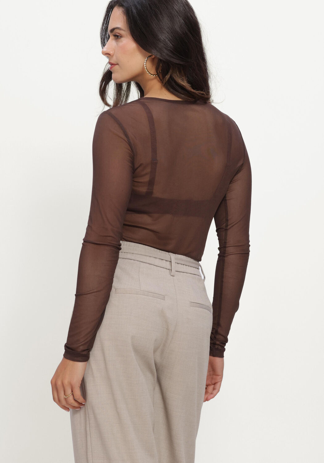 Bruine MSCH COPENHAGEN Top MSCHJANIE ILLENORA TOP - large