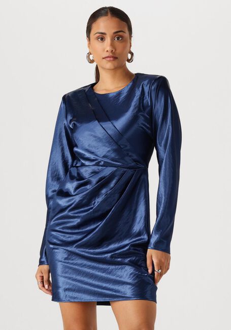 Donkerblauwe Y.A.S. Mini jurk YASGISELA LS DRESS - large