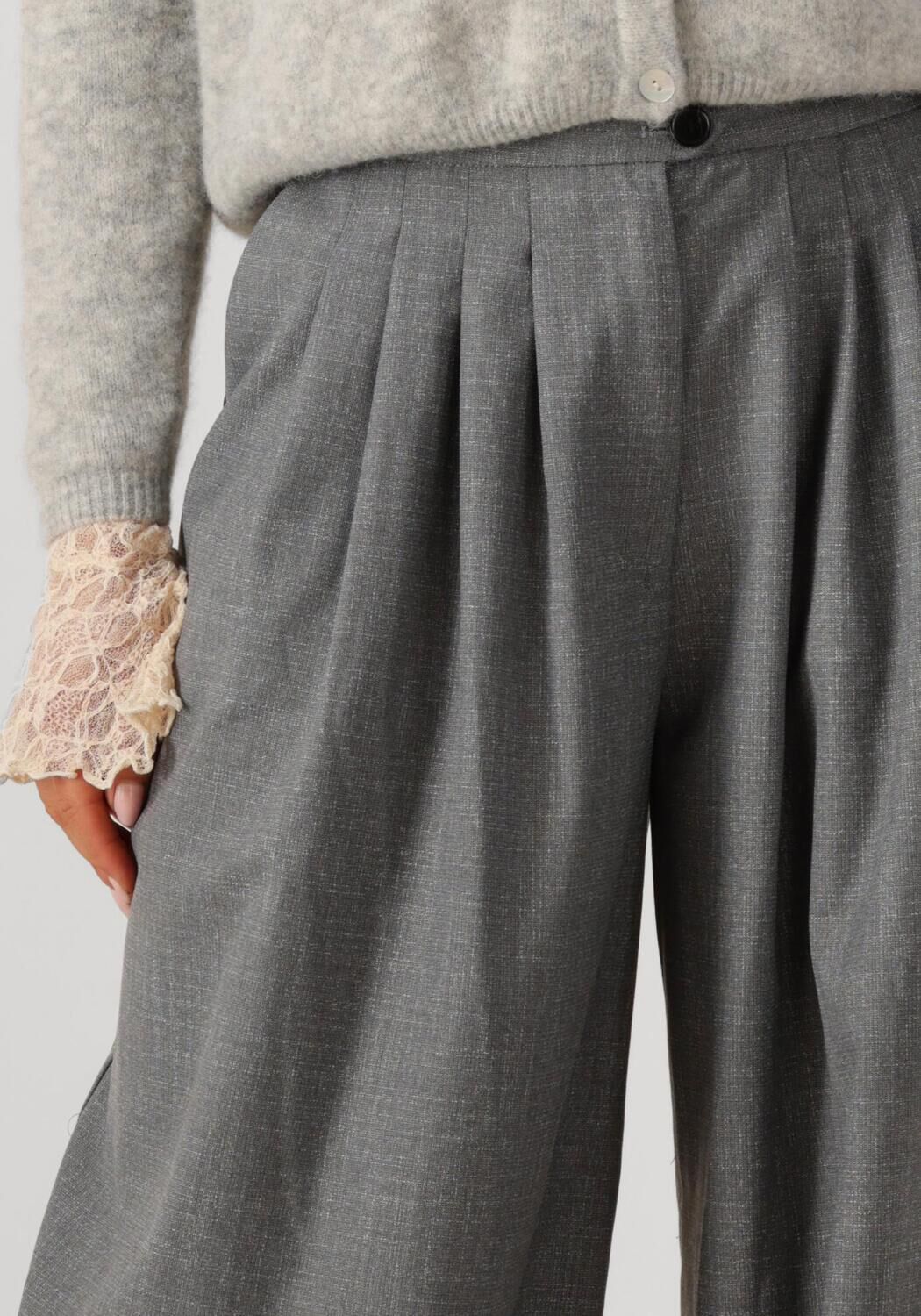 EDITED Dames Broeken Sandy Trousers Grijs