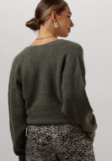 Groene MSCH COPENHAGEN Trui MSCHZINELLE HOPE WRAP PULLOVER - large