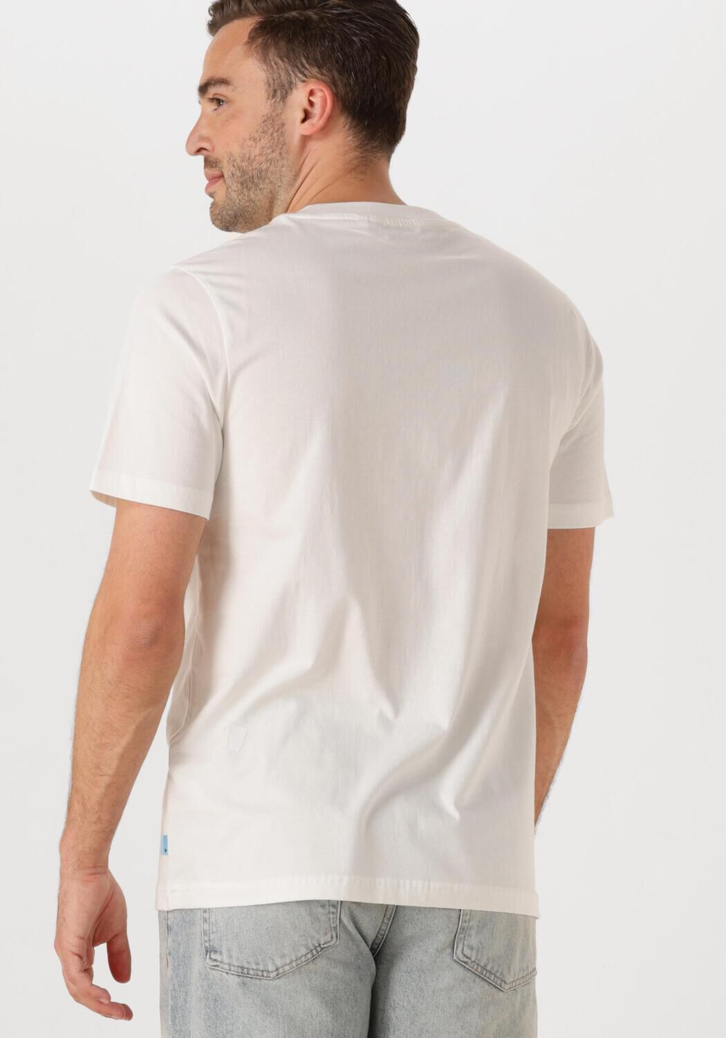 SHIWI Heren Polo's & T-shirts Men Liam Regular T-shirt Paradise Wit