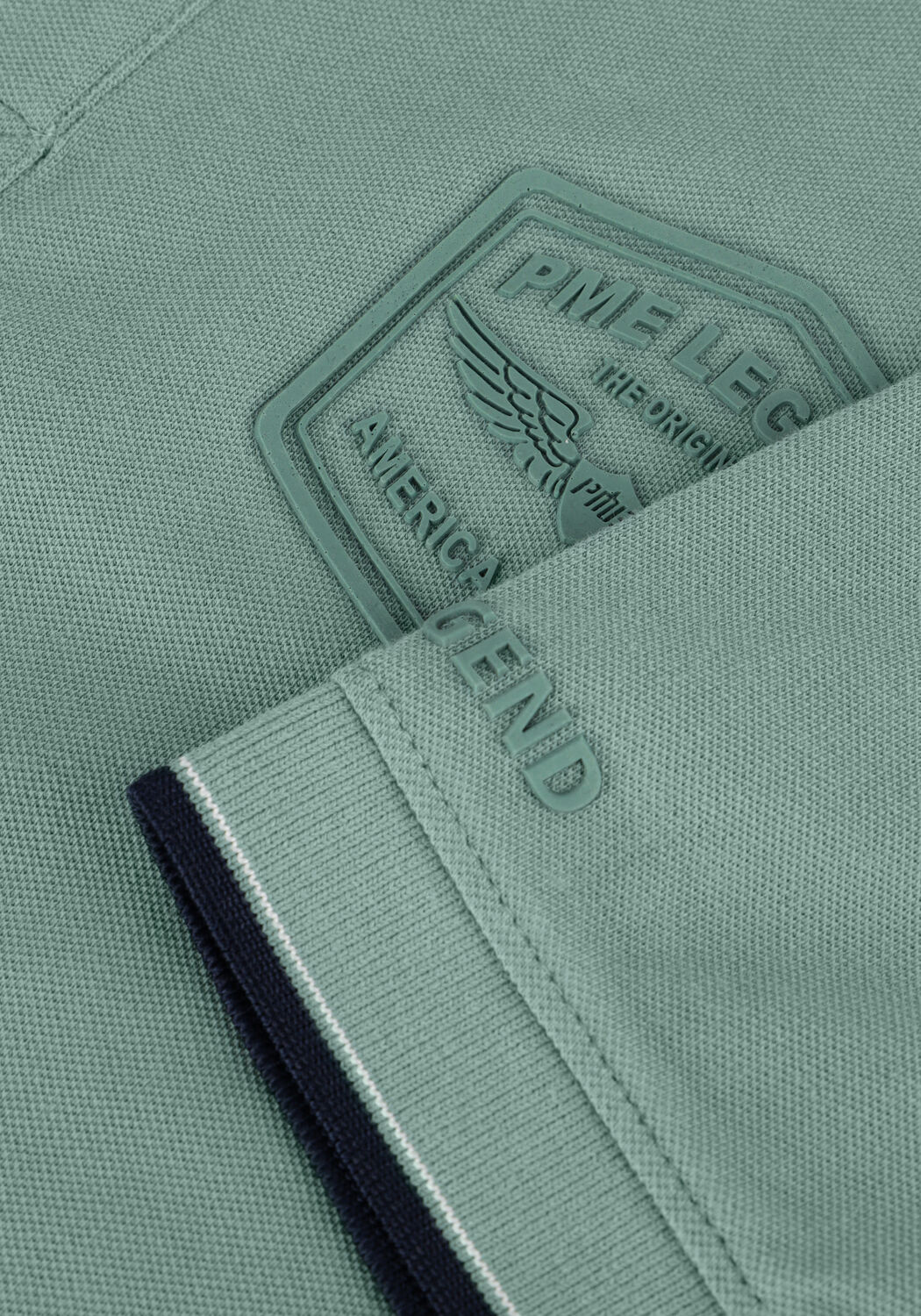 Blauwe PME LEGEND Polo SHORT SLEEVE POLO STRETCH PIQUE PACKAGE - large