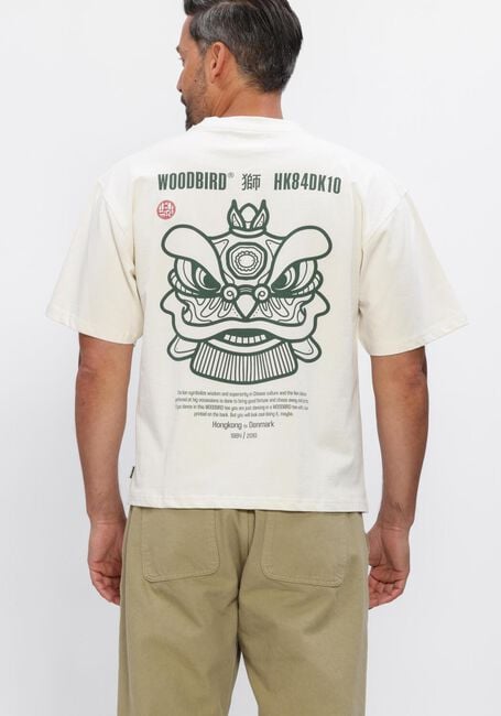 Creme WOODBIRD T-shirt WBBAINE LION TEE - large