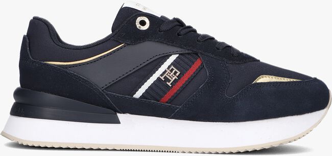 Blauwe TOMMY HILFIGER Lage sneakers CORP WEBBING RUNNER GOLD - large