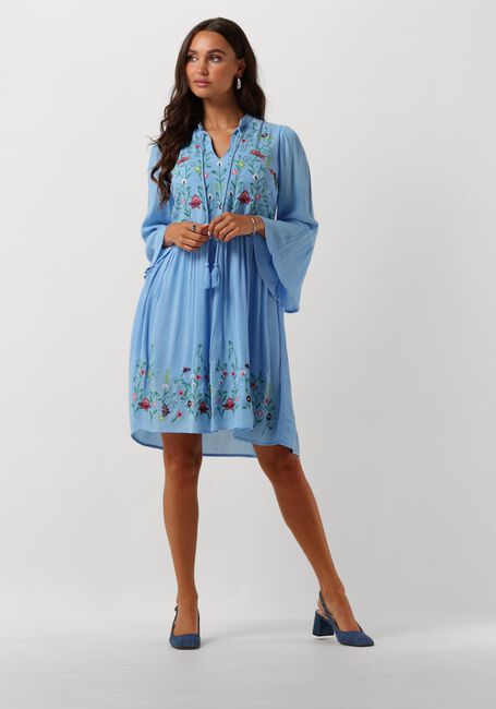Blauwe Y.A.S. Mini jurk YASCHELLA 3/4 TUNIC DRESS S. FEST - large