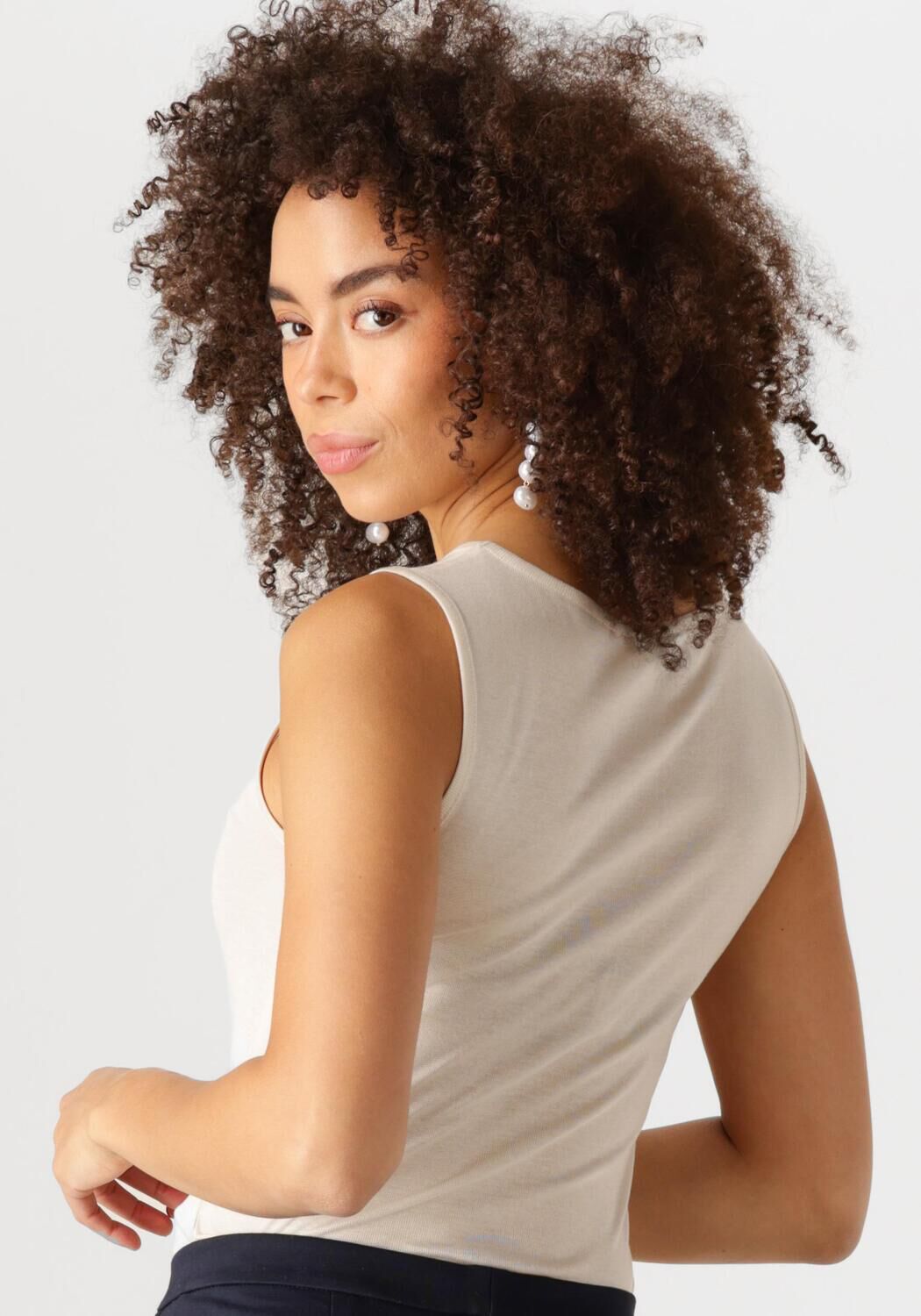 MODSTRÖM Modström Dames Tops & T-shirts Harpermd Top Beige