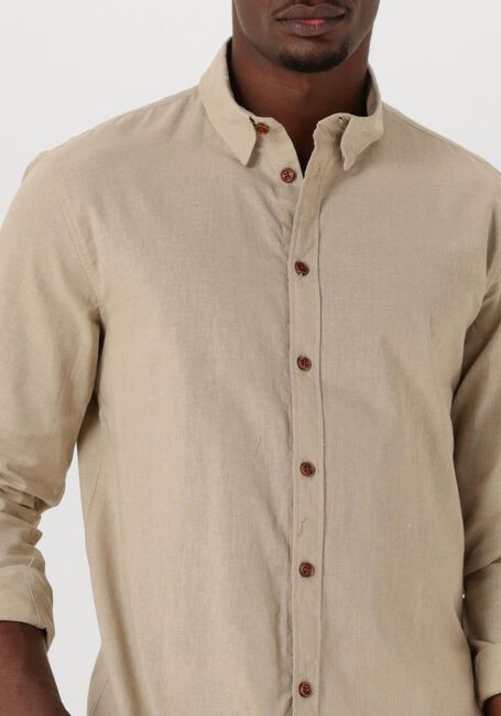 Zand ANERKJENDT Casual overhemd AKLEIF L/S COT/LINEN SHIRT - large