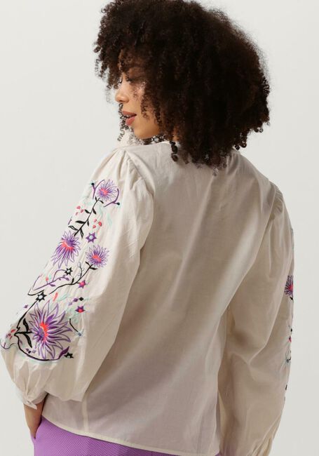 Zand POM AMSTERDAM Blouses EMBROIDERY PURPLE BLOUSE - large
