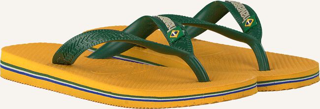 Gele HAVAIANAS Teenslippers BRASIL LOGO KIDS Gele HAVAIANAS Teenslippers BRASIL LOGO KIDS - large