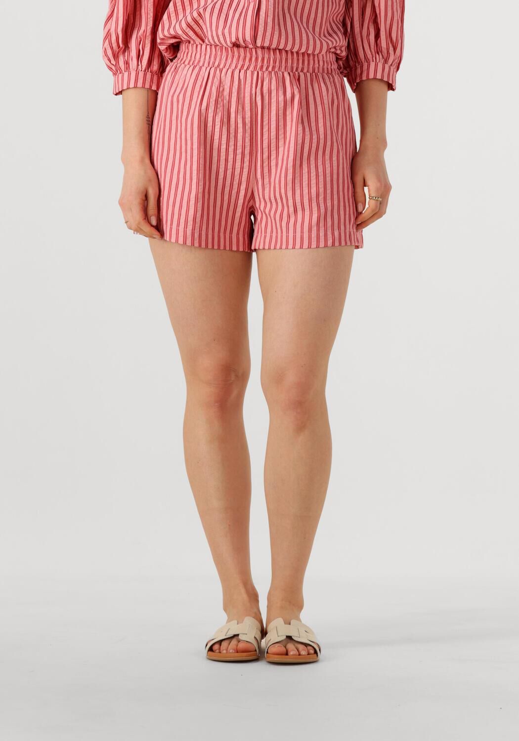 Ydence wide leg regular waist casual short roze