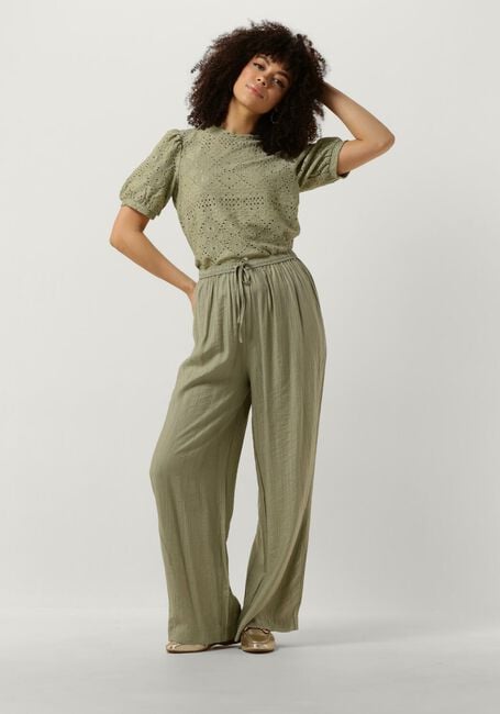 Groene OBJECT Pantalon OBJCATJA LO HW PANTS Groene OBJECT Pantalon OBJCATJA LO HW PANTS - large