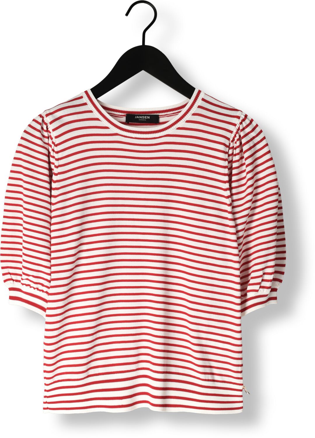 JANSEN AMSTERDAM Dames Tops & T-shirts K136 Knit Top 3 4 Sleeve Rood