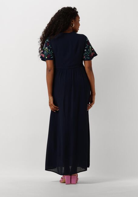 Donkerblauwe Y.A.S. Maxi jurk YASCHELLA SS MAXI DRESS - large