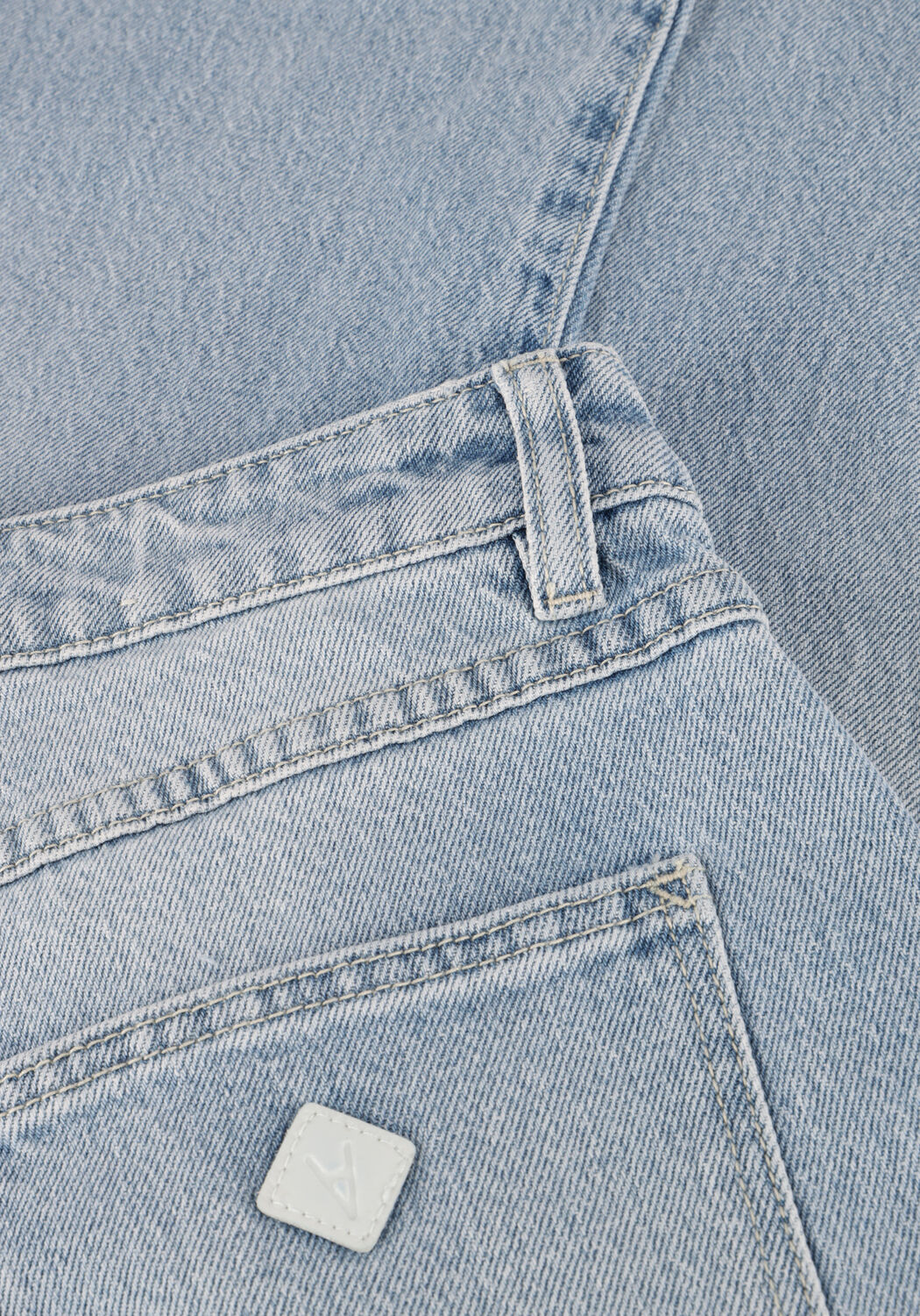 Lichtblauwe ABRAND JEANS Wide jeans MID BAGGY GIA - large