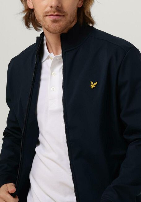 Donkerblauwe LYLE & SCOTT Jack ZIP THROUGH FUNNEL NECK SOFT S - large