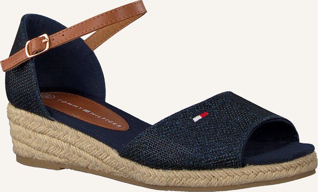 Blauwe TOMMY HILFIGER Platte sandalen ROPE WEDGE SANDAL Blauwe TOMMY HILFIGER Platte sandalen ROPE WEDGE SANDAL - large