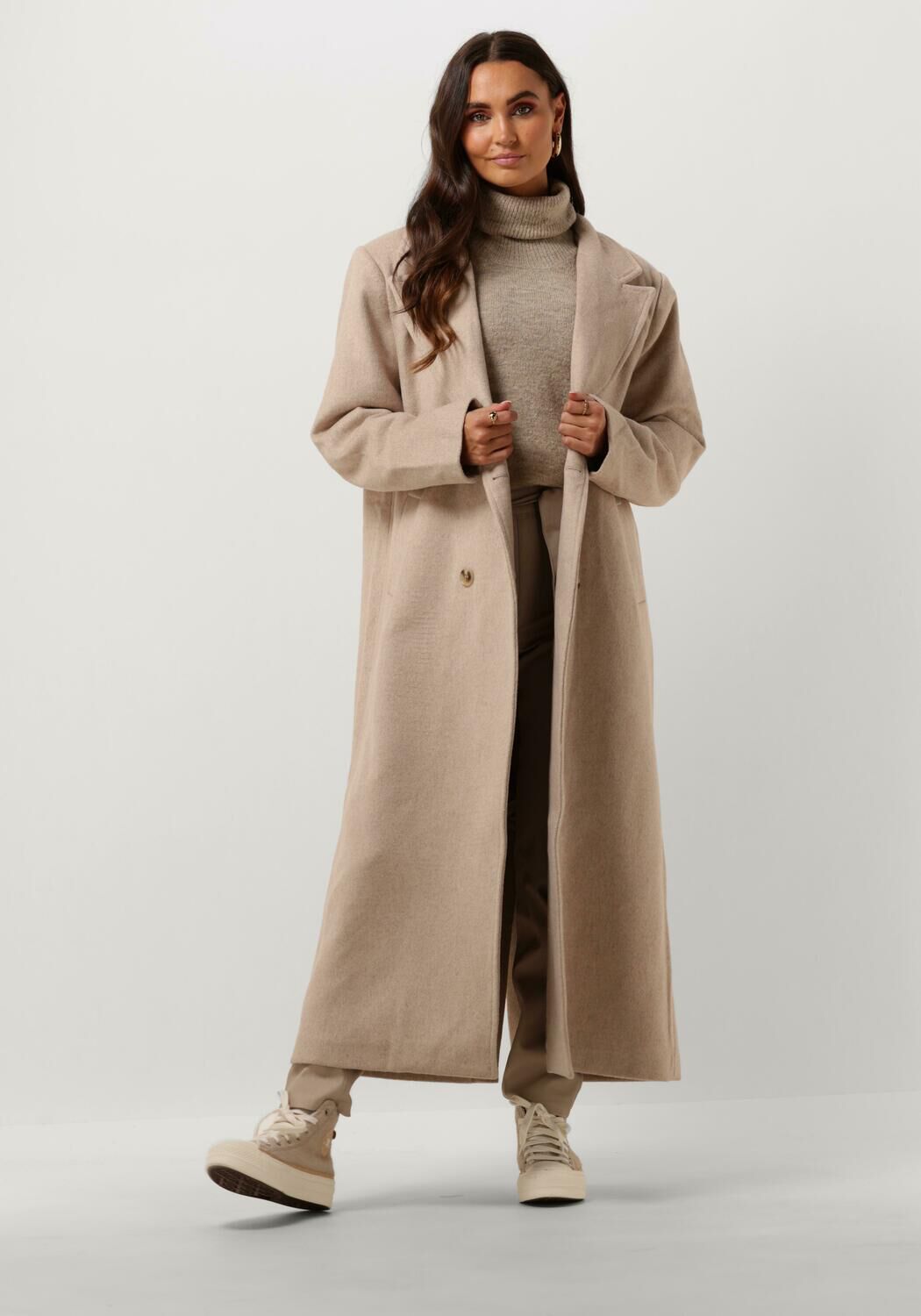 NEO NOIR Dames Jassen Williams Wool Coat Beige