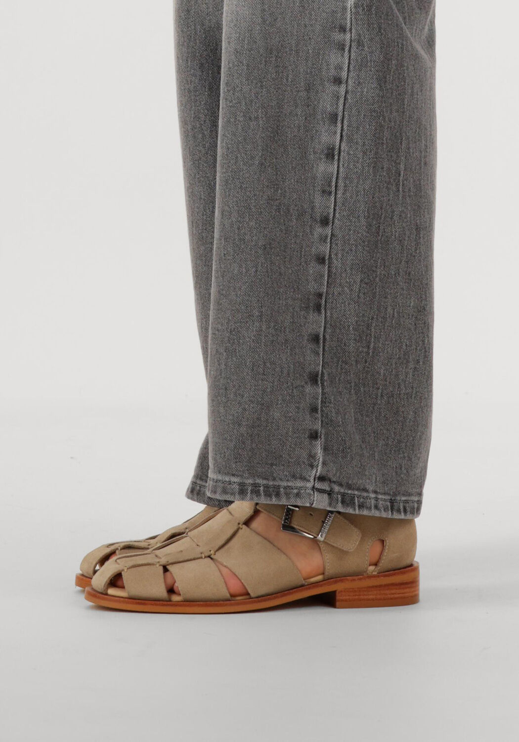 Beige BRONX Sandalen met hak NEXT-WAGON 85026 - large