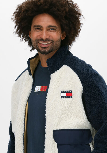Gebroken wit TOMMY JEANS Jack TJM REVERSIBLE SHERPA JACKET - large
