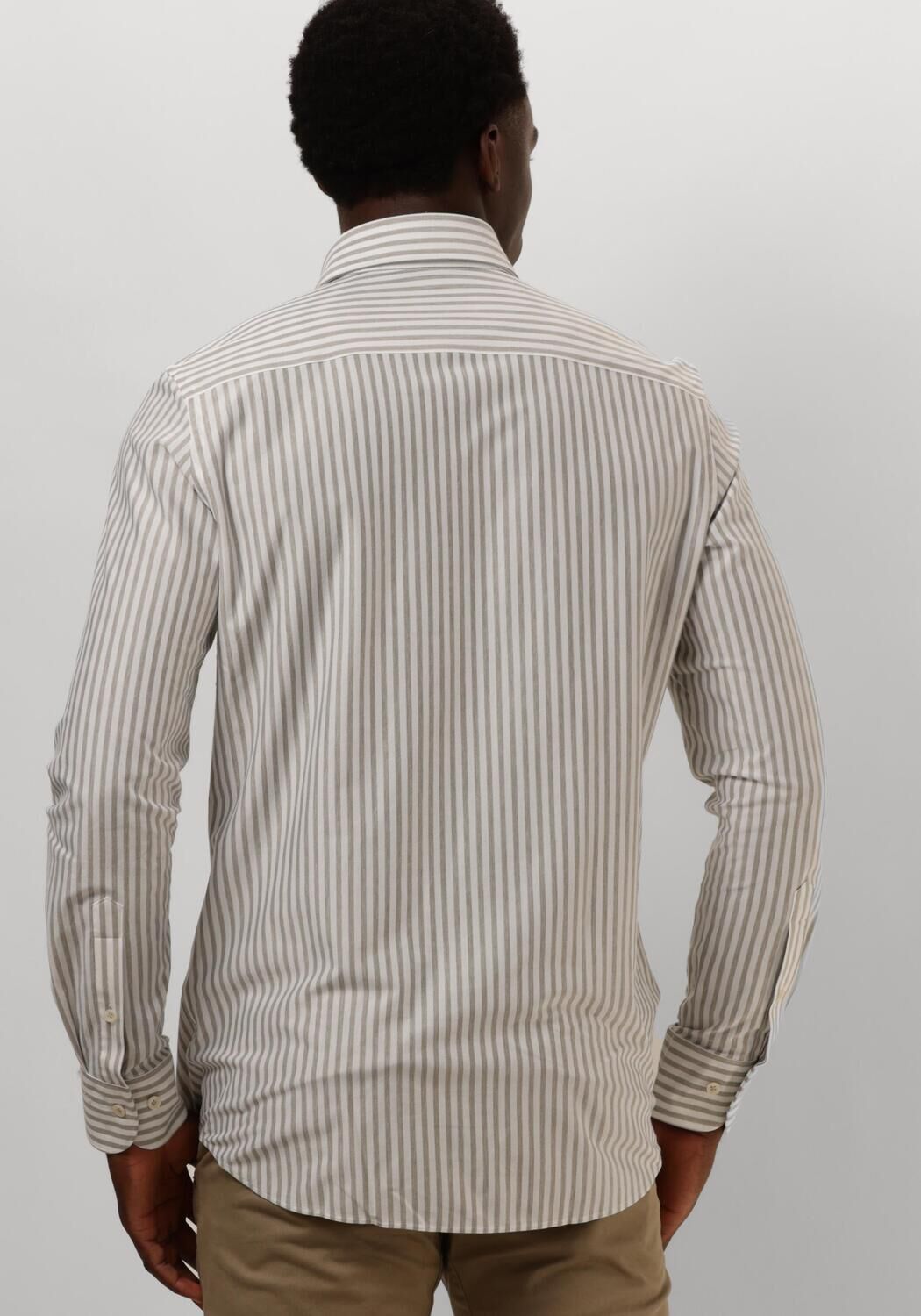 PROFUOMO Heren Overhemden Shirt X-cutaway Sc Sf Japanese Knitted Taupe