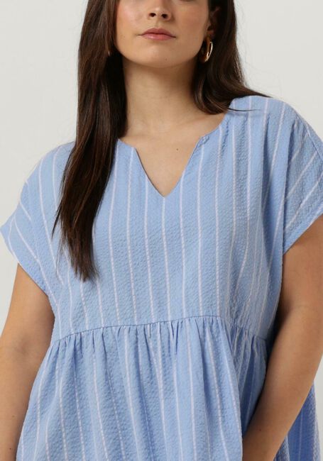 Lichtblauwe BY-BAR Mini jurk FINN DRESS - large