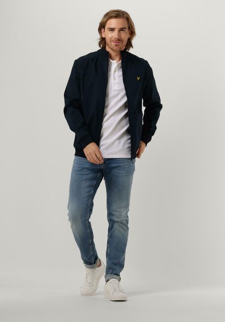 Donkerblauwe LYLE & SCOTT Jack ZIP THROUGH FUNNEL NECK SOFT S - large