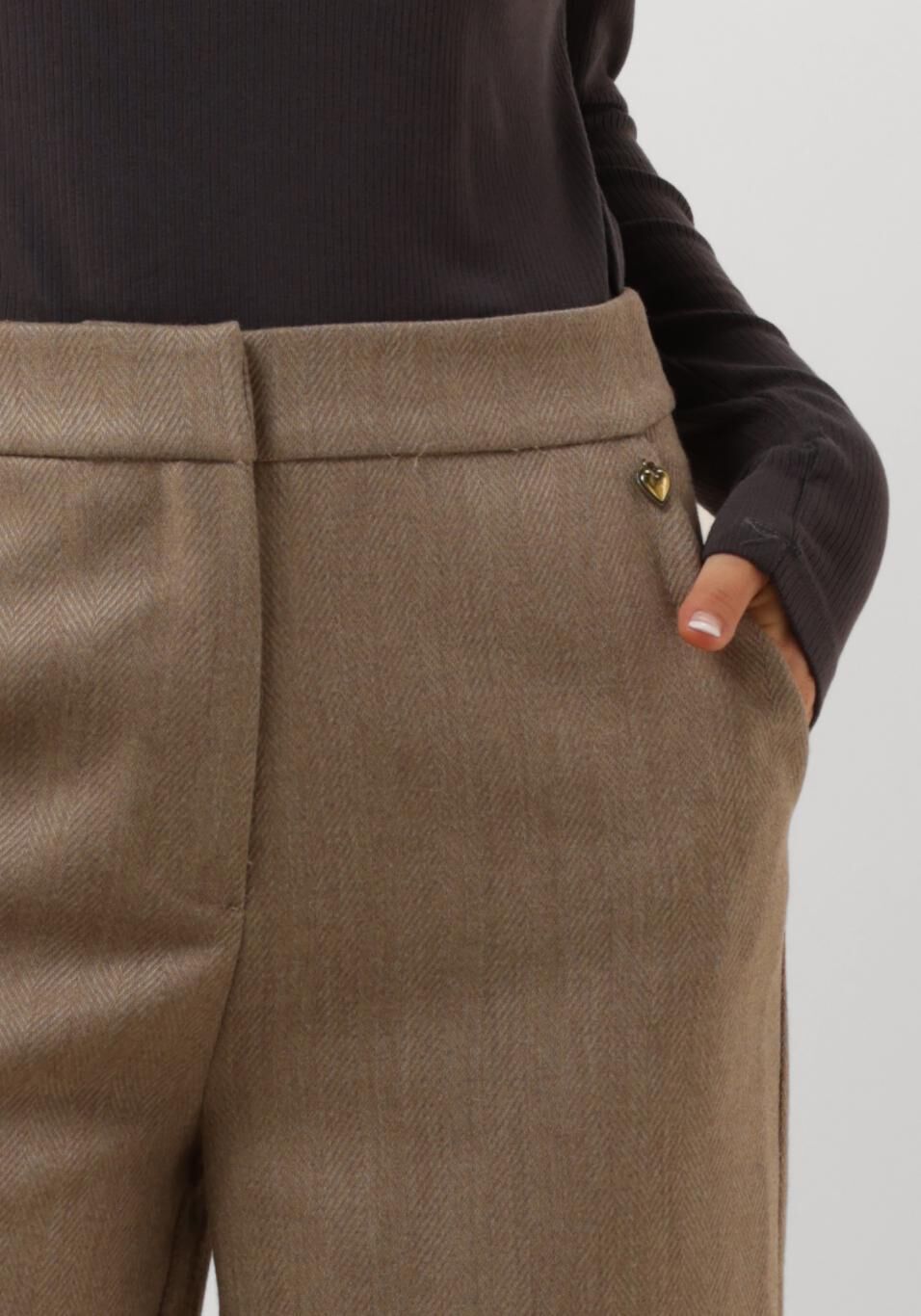HARPER & YVE Dames Broeken Myla-pa Bruin