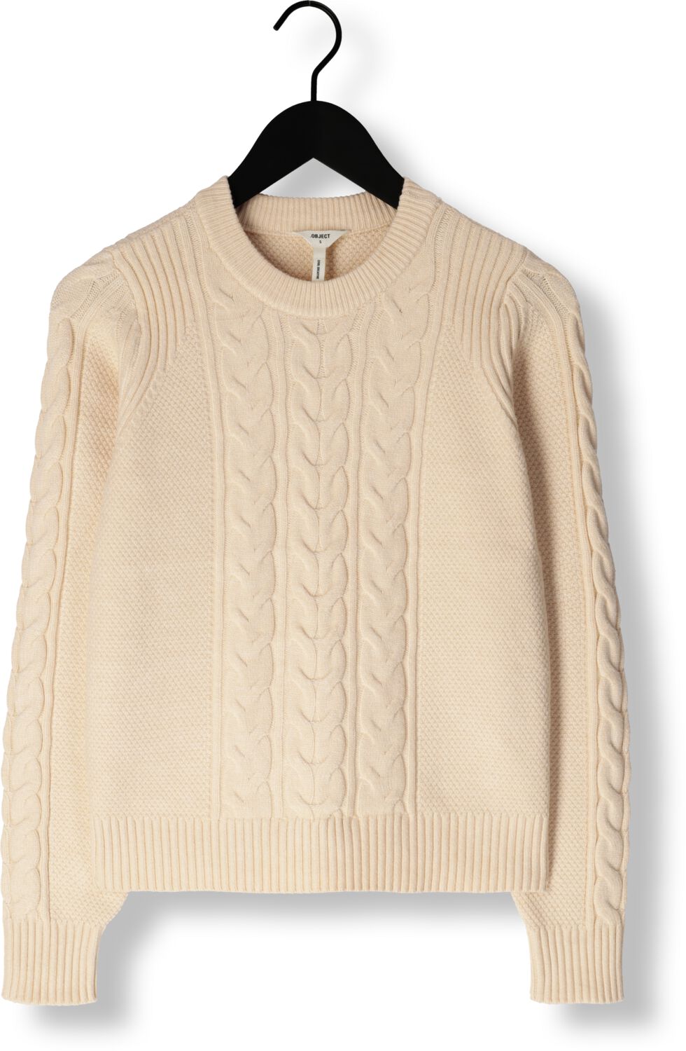 OBJECT Dames Truien & Vesten Objdoris Re Ls Knit Pullover Wit