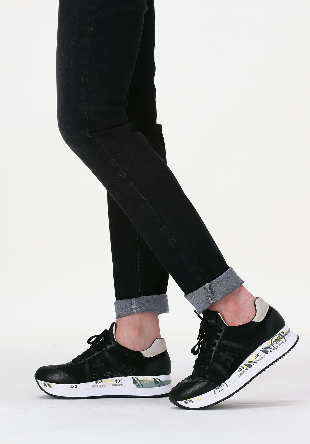 Zwarte PREMIATA Lage sneakers CONNY - large