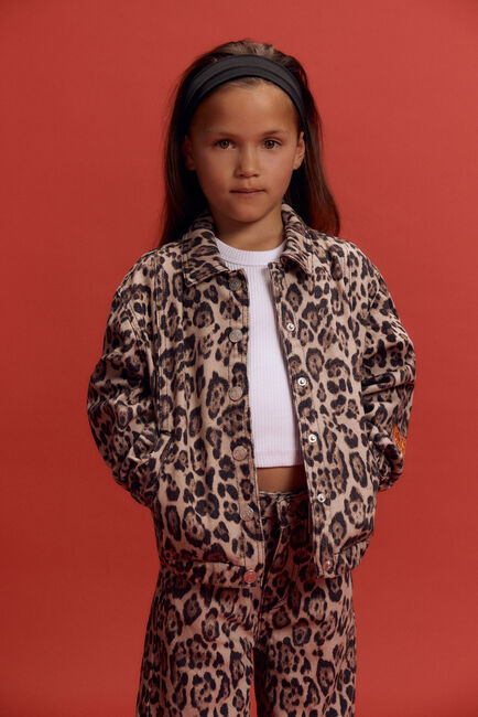 Bruine ALIX MINI Spijkerjas WOVEN JAGUAR DENIM JACKET - large