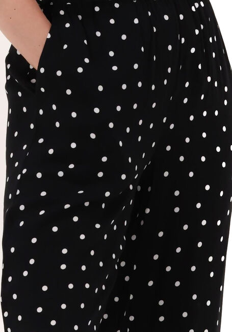 Zwarte MODSTRÖM Wijde broek RIDDER PRINT PANTS - large