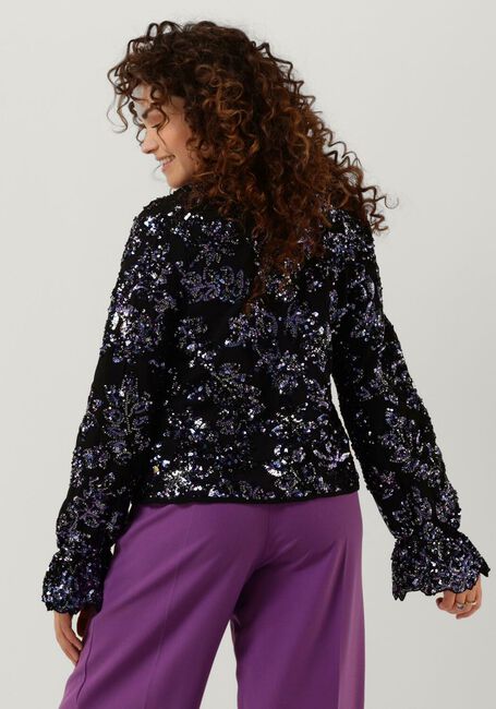 Donkerblauwe FABIENNE CHAPOT Blouses SASSY SEQUIN TOP - large